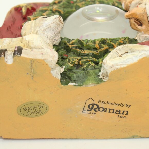 Roman Santa Noel Snow Globe Baby Jesus Nativity Glitter Dome Christmas Decor - Picture 11 of 12